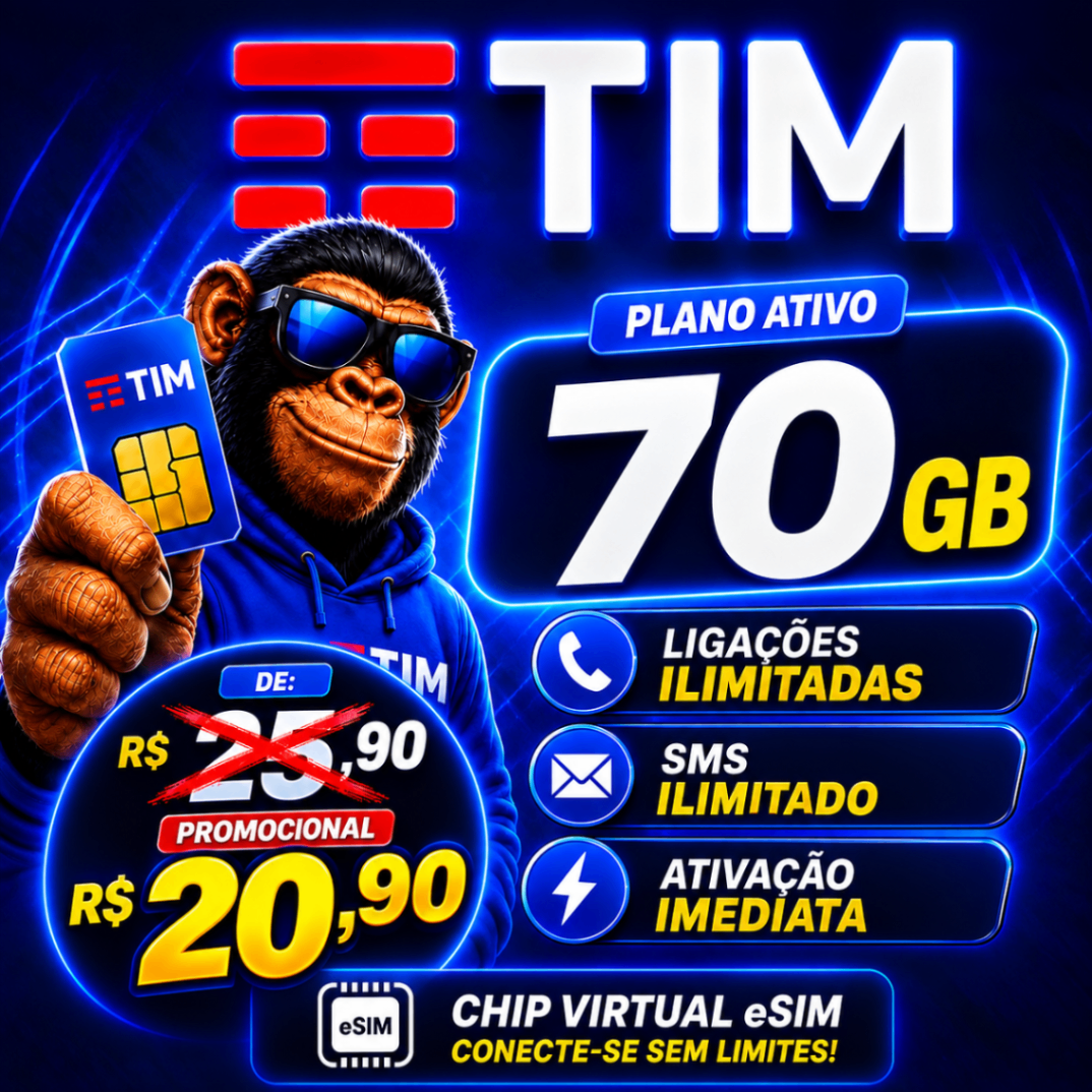 E-SIM 70 GB (promoção) DDD 92