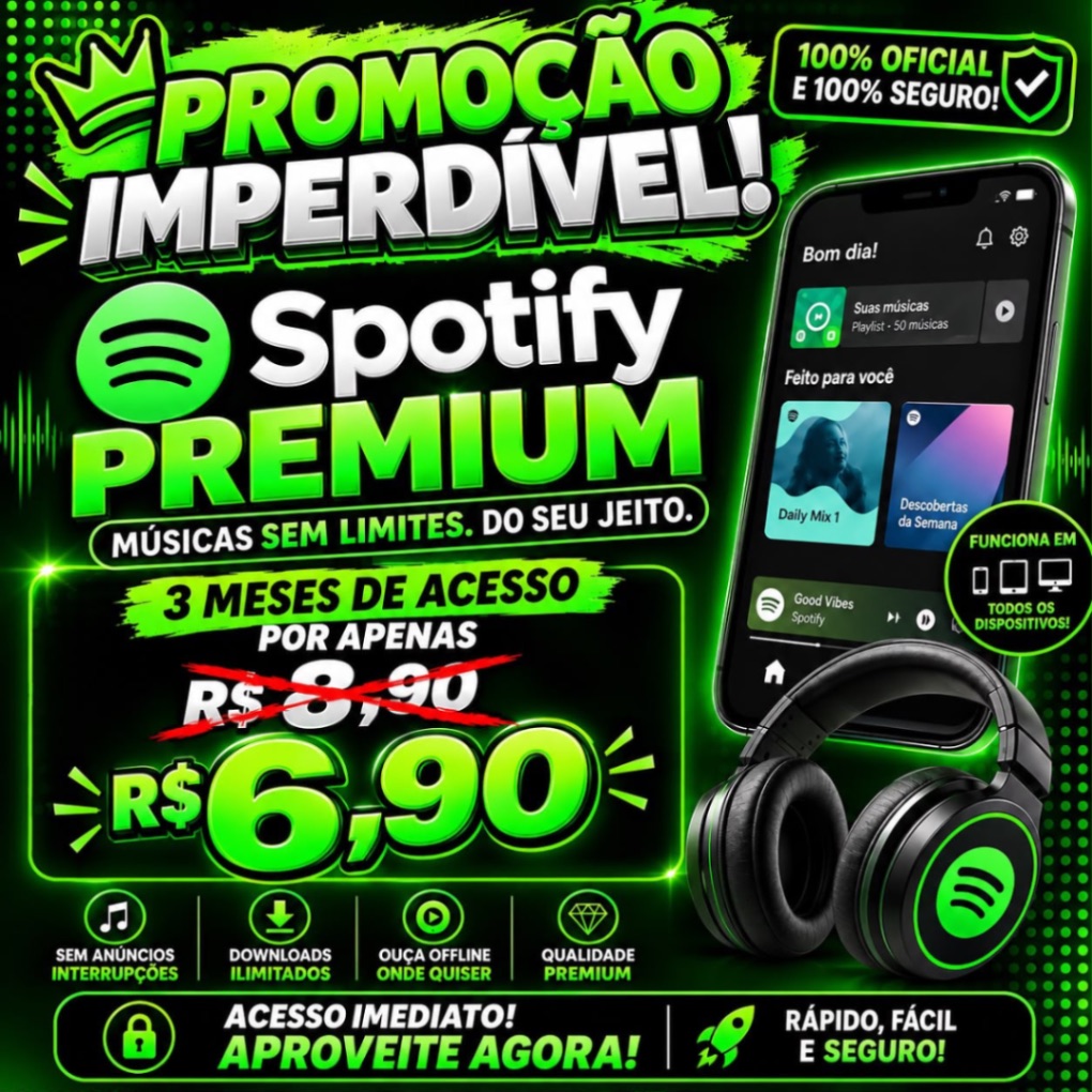 SPOTFY NA PROMOÇÃO